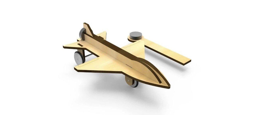 Magnetic Propelling Plane - Woodensteam